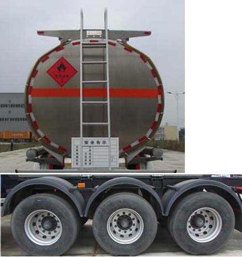楚勝牌CSC9406GYYLZ型鋁合金運(yùn)油半掛車(chē)
